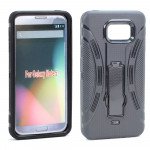 Wholesale Samsung Galaxy Note 5 Armor Hybrid Stand Case (Black)